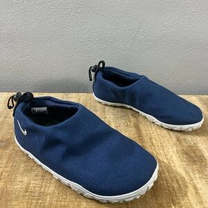 Nike ACG Moc Men's size 9.5 Blue Canvas Slip On Shoes FV4572-400 Moccasins NWOB
